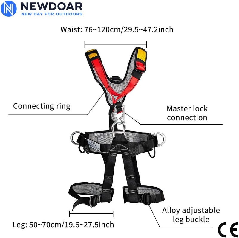 Newdoar Climbing Harness CE Certification Rock Climbing Rappelling Equipment Body Guard Protect Rappelling Rescuing Equip - Image 2